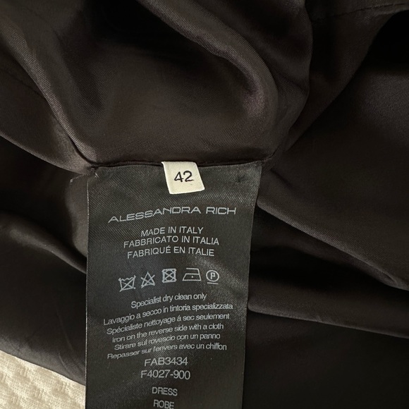 Alessandra Rich floral silk midi dress - Picture 5 of 6